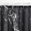 Штора для ванной Ridberg 1211341, 180х200, черный мрамор