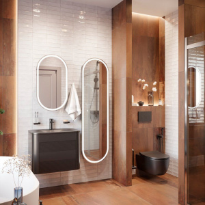 Мебель для ванной Belinza Twist 65 антрацит