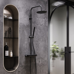 Душевая стойка Damixa Scandinavian Pure 936750300 чернная матовая