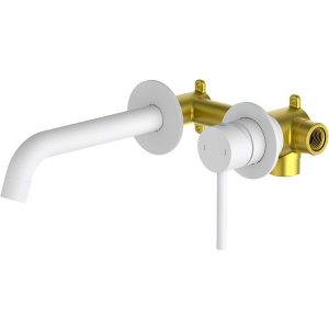 Купить Смеситель для раковины Timo Saona 2372/16SM С ВНУТРЕННЕЙ ЧАСТЬЮ, матовый белый в Москве с доставкой Смеситель для раковины Timo Saona 2372/16SM С ВНУТРЕННЕЙ ЧАСТЬЮ, матовый белый