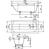 Стальная ванна Kaldewei Saniform Plus 160x75 standard mod. 372-1 112500010001