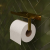 Держатель туалетной бумаги DEKOR BANYO SS 304 Gold, золотой, с полкой для телефона