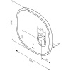 Зеркало AM.PM Func 55 с подсветкой светодиодной, ИК сенсором и косметическим зеркалом