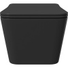 Унитаз подвесной Aqueduto Macio MAC0140 безободковый, с микролифтом, черный матовый