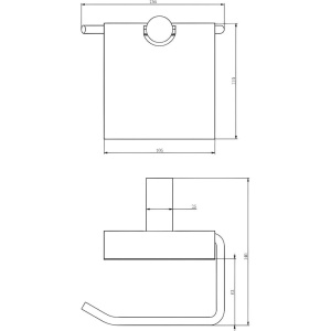 Держатель туалетной бумаги Haiba HB84-4 бронза