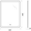 Зеркало BelBagno SPC-MAR-600-800-LED-TCH-WARM с подогревом