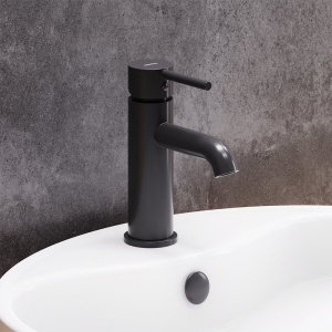 Купить Смеситель для раковины Damixa Scandinavian Pure 360210300 черный в Москве с доставкой Смеситель для раковины Damixa Scandinavian Pure 360210300 черный