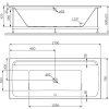 Акриловая ванна AM.PM Inspire V2.0 170x75 см, с каркасом