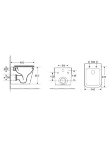 Унитаз подвесной WeltWasser GELBACH 041 MT-GR (10000008263)