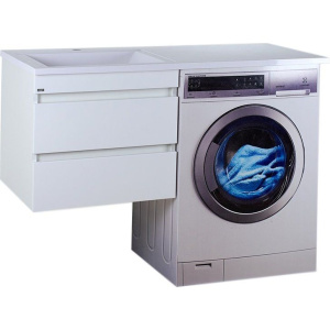 Тумба с раковиной Misty Фостер 55 подвесная, под стиральную машину L