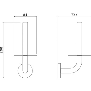 Держатель для туалетной бумаги Aquatek Оберон AQ4207BG шлифованное золото