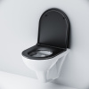 Унитаз подвесной AM.PM Gem FlashClean C901700SCmb безободковый, с микролифтом, крышка черная