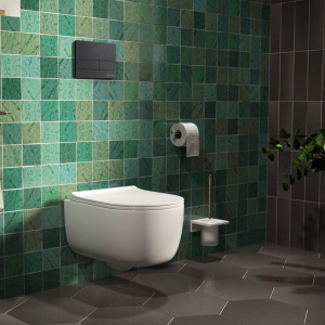 Купить Система инсталляции для унитазов Berges Novum L5 с черной кнопкой смыва Soft Touch в Москве с доставкой Система инсталляции для унитазов Berges Novum L5 с черной кнопкой смыва Soft Touch