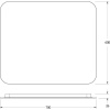 Зеркало Defesto Opti DF 2806SH 70х60 с LED-подсветкой, 4500К, сенсорный выключатель