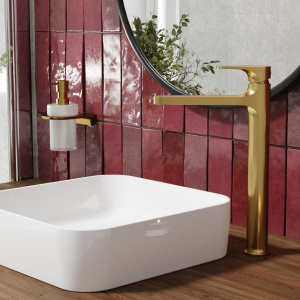 Смеситель для раковины Wasserkraft Havel 3603H матовое золото PVD