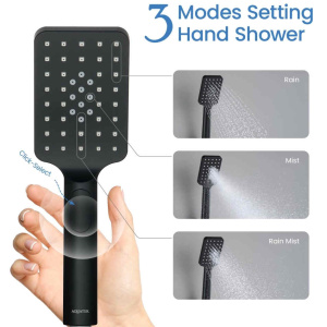 Душевая лейка Aquatek Лира 80 AQ2005MB черный