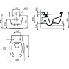 Унитаз подвесной Ideal Standard Connect E822301 безободковый