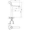 Смеситель для раковины D&K Baciano DA1032041