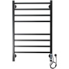 Полотенцесушитель электрический Domoterm Квадро DMT П8 50x80, черный, R