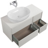 Тумба с раковиной Cezares Bellagio 106 со столешницей bianco opaco