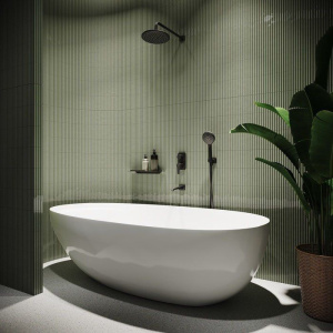 Душевой комплект IDDIS Ray RAYBL03i68 С ВНУТРЕННЕЙ ЧАСТЬЮ, черный матовый