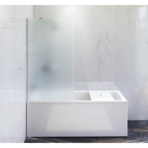 Шторка на ванну AM.PM Gem W90BS-080-140CM стекло матовое