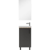 Тумба с раковиной Домино Craft 45 дуб вотан, графит