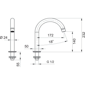 Смеситель для раковины Remer Class Line L57