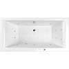 Акриловая ванна WHITECROSS Savia Duo ULTRA 170x80 см, с гидромассажем, с каркасом, со сливом-переливом
