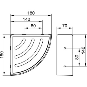 Купить Полка Keuco Elegance new 11657 хром, антрацит в Москве с доставкой Полка Keuco Elegance new 11657 хром, антрацит
