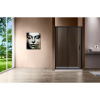 Душевая дверь в нишу Vincea Garda VDS-1G120CGB 120 см, профиль чёрный, стекло тонированное