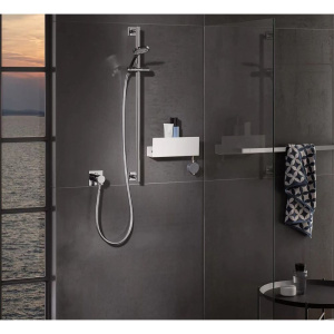 Купить Полка Keuco 24952510000 белая, c интегрированными крючками в Москве с доставкой Полка Keuco 24952510000 белая, c интегрированными крючками