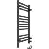Полотенцесушитель электрический Laris Астор ЧКЧ П12 350/900 черный, L