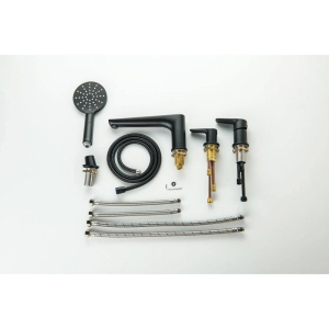 Смеситель на борт ванны Aquatek Бетта AQ1148MB черный