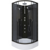 Душевая кабина Niagara Classic NG-6501-14BKTG 90x90 см, без крыши, с гидромассажем и тропическим душем
