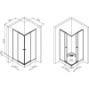 Душевой уголок AM.PM X-Joy W94G-403-9090-МТ 90х90 см, профиль хром матовый