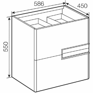 Купить Тумба под раковину Roca Victoria Nord 60 ZRU9302730 белый глянец в Москве с доставкой Тумба под раковину Roca Victoria Nord 60 ZRU9302730 белый глянец