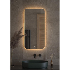 Зеркало Defesto Opti DF 2815S 50х100 с LED-подсветкой, 3000К, сенсорный выключатель
