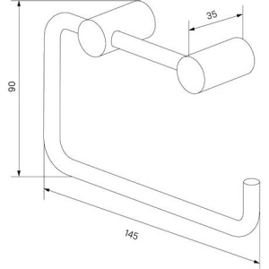 Держатель туалетной бумаги IDDIS Petite PETWT00i43 открытый