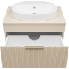 Тумба с раковиной Brevita Enfida 70, подвесная, бежевая