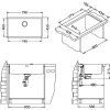 Мойка кухонная Alveus Quadrix 60