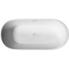 Акриловая ванна Sancos Fiori FB04 170x80 см, отдельностоящая, овальная, с каркасом, со сливом-переливом