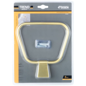 Купить Полотенцедержатель Fixsen Trend Gold FX-99011 матовое золото, кольцо в Москве с доставкой Полотенцедержатель Fixsen Trend Gold FX-99011 матовое золото, кольцо