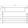 Полка для полотенец Aquatek Бетта AQ4615CR хром