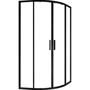 Душевой уголок Ravak Blix Slim BLSCP4-80 профиль черный