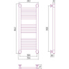 Полотенцесушитель водяной Сунержа Богема + 80x30, прямая