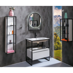 Тумба с раковиной Armadi Art Loft 80 белая, напольная