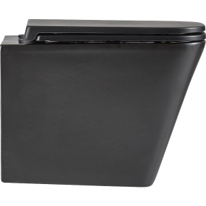 Купить Унитаз подвесной Lemark Florex 9612002 матовый черный, с микролифтом в Москве с доставкой Унитаз подвесной Lemark Florex 9612002 матовый черный, с микролифтом