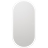 Зеркало STWORKI Мальмё 100 с подсветкой, сенсор на зеркале, овальное, настенное, большое