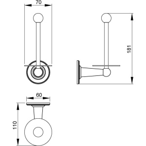 Купить Держатель для запасных рулонов Timo Nelson 150044/00 в Москве с доставкой Держатель для запасных рулонов Timo Nelson 150044/00